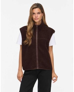 Vila Gilet Coffee Bean - Marrone