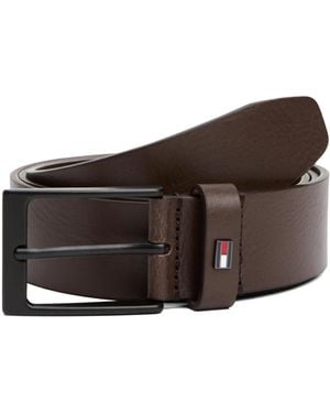Tommy Hilfiger – layton – ledergürtel - Braun