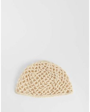 Pieces Crochet Hat - Natural