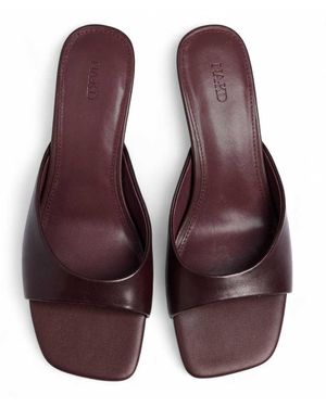 NA-KD Leather Mules - Purple