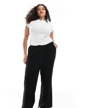 Vero Moda Jersey Crepe Cropped Trousers - Black