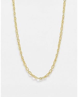 Pieces 18K Plated Chain Necklace - White