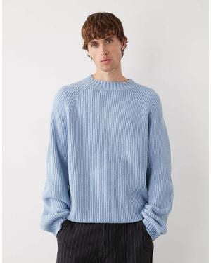 Collusion – kastiger strickpullover - Blau