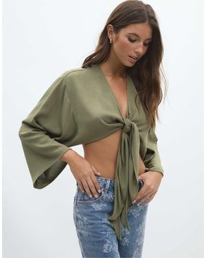 Stradivarius Blouse fluide oue - kaki - Vert