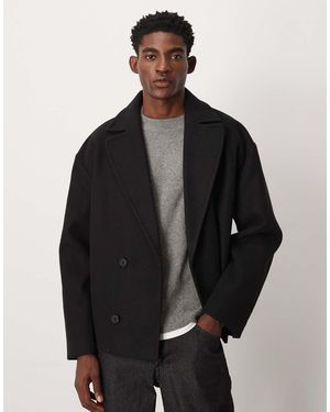 ASOS Wool Look Peacoat - Blue