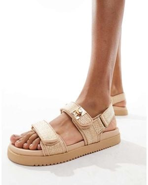 Steve Madden Mona Flat Sandal - Natural