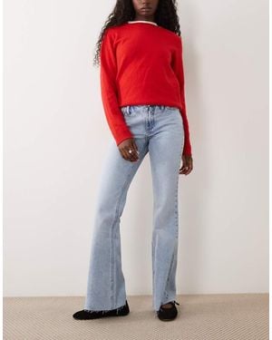Mango Teen Jeans A Zampa Azzurri - Rosso