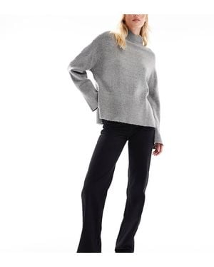 Vero Moda Tessa High Waisted Wide Leg Jeans - Grey