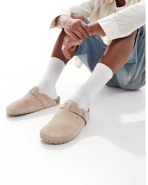 Jack & Jones Suede Clogs - White