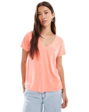 Superdry Studios Slub Embroidered T-Shirt - Orange