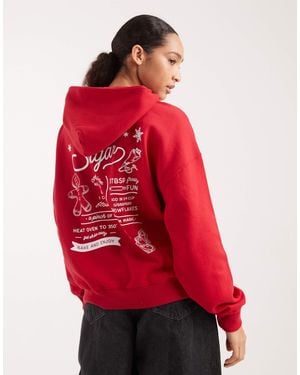 Hollister Sweat à capuche - Rouge