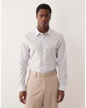 SELECTED Poplin Stripe Shirt - Natural