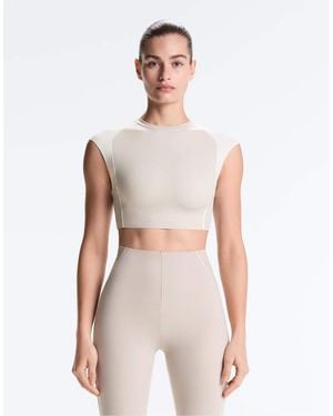 Oysho Reflective Compressive Tank Top - White
