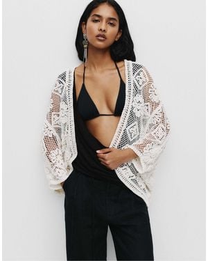 Pull&Bear – häkel-kimono - Mehrfarbig