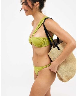 NA-KD Twisted Bikini Top - Natural