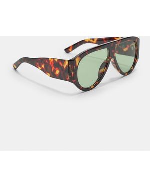 Stradivarius Retro Tortoiseshell Sunglasses - Natural