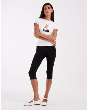 ASOS Nahtlose, schlichte capri-leggings - Weiß