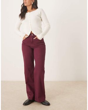 ASOS Vaqueros Dad Color Ciruela De -Rojo - Rosa