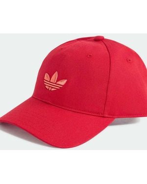 adidas Originals Adicolor Classic Trefoil Baseball Cap - Red