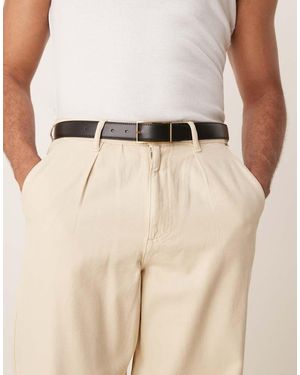 Calvin Klein Riem Van 30Mm Met Gesp - Naturel