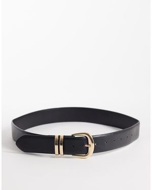New Look Riem Met Gouden Metalen Lus - Grijs