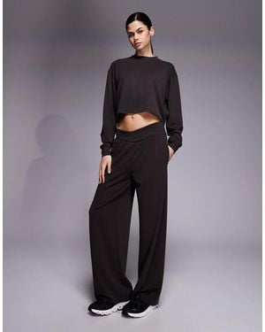 4505 Modal Blend Ultra Soft Boxy Crop Sweatshirt - Grey