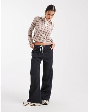 Cotton On Classic Fleece Wide Leg Sweatpants - Blue
