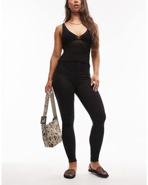 Topshop Hourglass – joni – skinny jeans - Schwarz