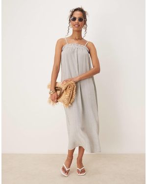 ASOS Trapeze Maxi Cami Dress - Natural