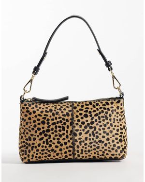 Accessorize Handheld Shoulder Bag With Crossbody Strap - Metallic