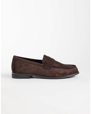 SEQWL – hero – loafer aus wildlederimitat - Braun