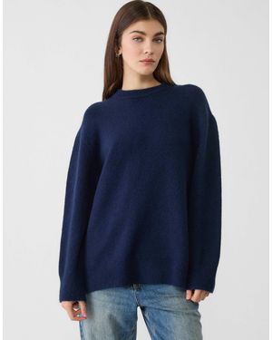 Stradivarius – weicher strickpullover - Blau