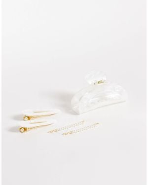 Pieces 6 Pack Hair Accessories - Natural