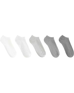 Oysho – 5 paar sneaker-socken aus baumwolle - Grau