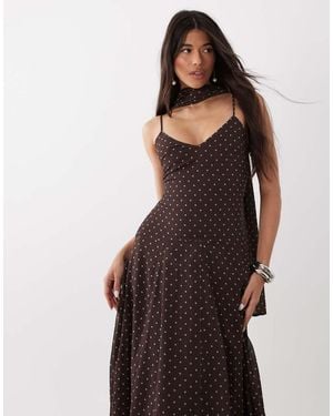 4th & Reckless Vestito Lungo - Marrone