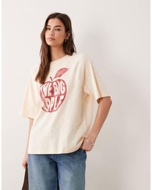 ASOS Oversized T-shirt - Natural