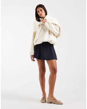 ARKET Mix And Match Active Elastic Mini Tennis Skirt - White