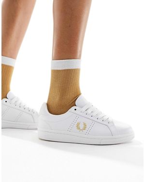 Fred Perry Baskets en cuir - Blanc