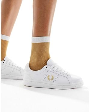 Fred Perry – leder-sneaker - Weiß
