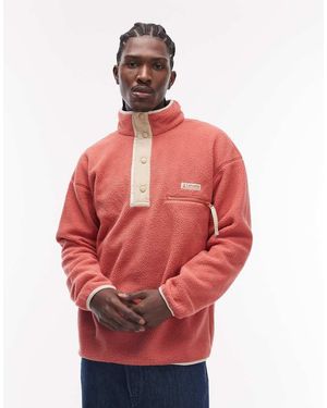 Columbia Helvetia Ii Printed Half Snap Fleece - Red