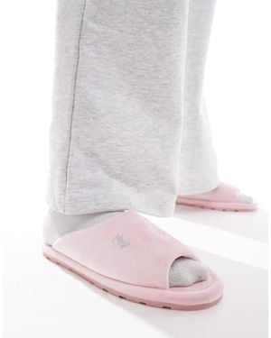 Juicy Couture Velour Padded Slipper - Pink