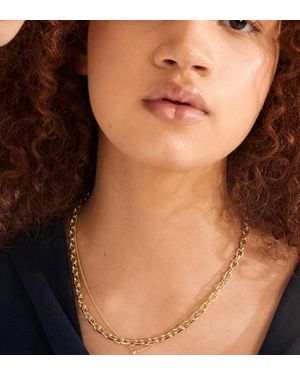 Pilgrim Sparkle Necklace 2In1 Set - Natural