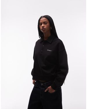 Carhartt Brenta Polo Sweatshirt - Black