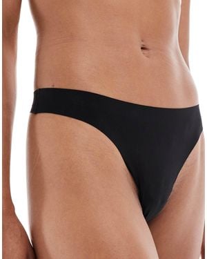 ONLY Bonded Invisible Thong - Black