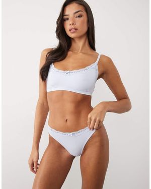 Boux Avenue Elevated Essentials Thong - Blue