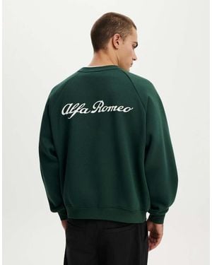Cotton On Box Fit Alfa Romeo Jumper - Green