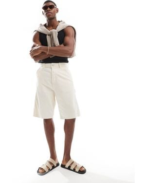 Jack & Jones baggy Fit Carpenter Shorts - White