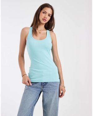 Hollister Scoop Neck Tank Top - Blue