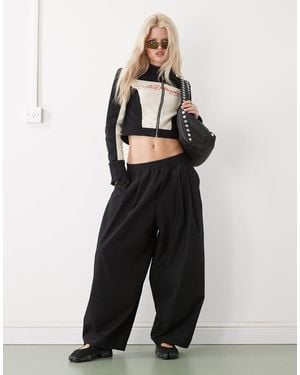 Collusion Balloon Leg Trouser - Black
