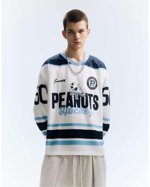 Pull&Bear Peanuts Hockey T-Shirt - Grey